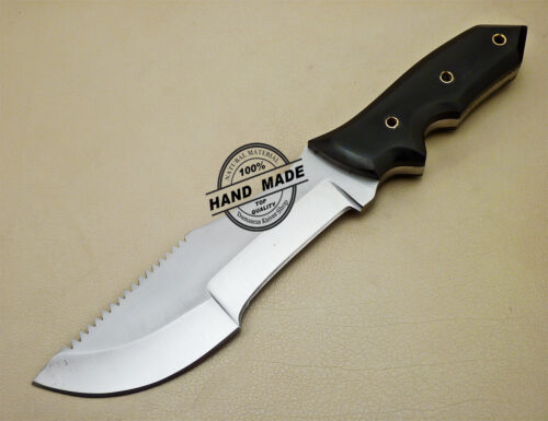 Tracker Knife Handmade Stainless Steel Knife With Leather Sheath 966 - Image 3