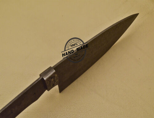 Damascus Kitchen Blank Knife Custom Handmade Damascus Steel Knife 1035 - Image 7