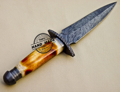 Custom Handmade Damascus Steel Hunting Damascus Dagger Knife 1032 - Image 5
