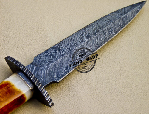 Custom Handmade Damascus Steel Hunting Damascus Dagger Knife 1032 - Image 6