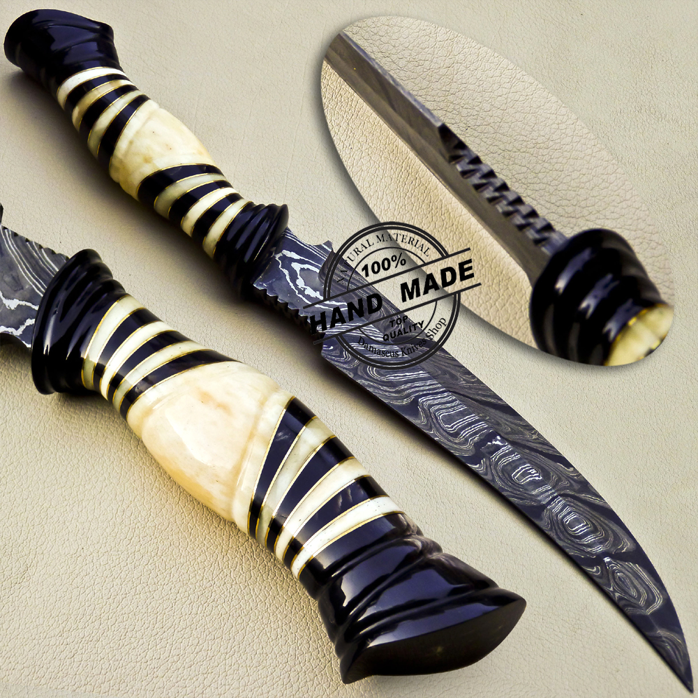 New Damascus Skinner Knife
