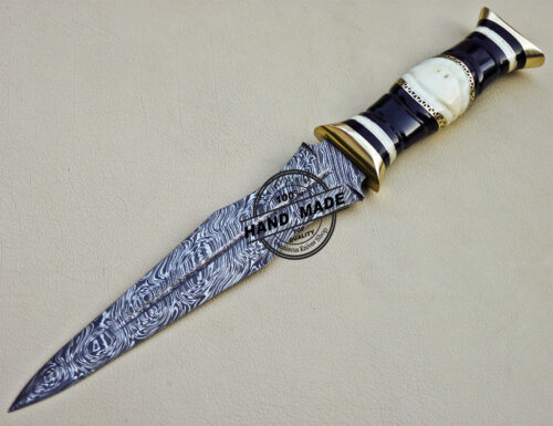 New Damascus Dagger Knife Custom Handmade Damascus Steel Knife 1071 - Image 3