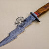 Damascus Bowie Knife Fixed Blade Handmade Damascus Steel Knife 1086 - Image 3