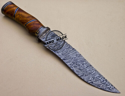 Fixed Damascus Skinner Knife Custom Handmade Damascus Steel Knife 1064 - Image 4
