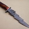 Damascus Bowie Knife Fixed Blade Handmade Damascus Steel Knife 1086 - Image 4