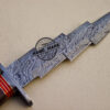 Damascus Bowie Knife Fixed Blade Handmade Damascus Steel Knife 1086 - Image 6