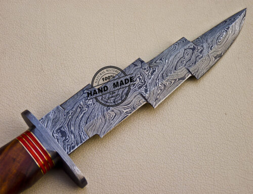 Damascus Bowie Knife Fixed Blade Handmade Damascus Steel Knife 1086 - Image 6