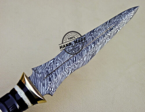 New Damascus Dagger Knife Custom Handmade Damascus Steel Knife 1071 - Image 7