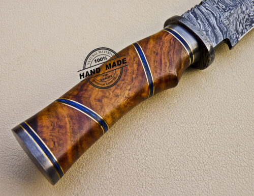 Fixed Damascus Skinner Knife Custom Handmade Damascus Steel Knife 1064 - Image 8