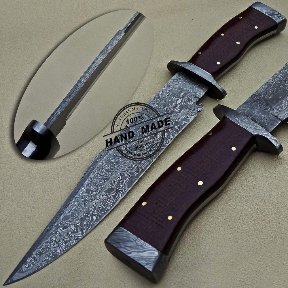 Damascus Bowie Knife