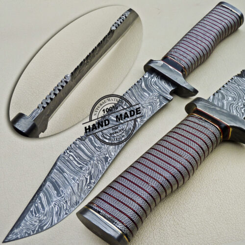 Damascus Bowie Knife