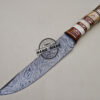 Fancy Damascus Bowie Knife Custom Handmade Damascus Steel Knife 1614 - Image 3
