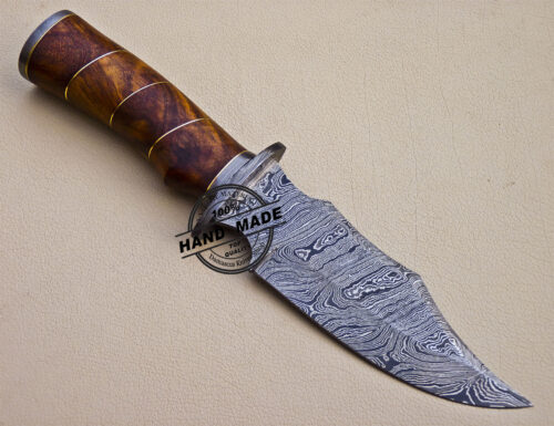 Professional Damascus Skinner Knife Custom Handmade Skinner Knife 1607 - Image 4