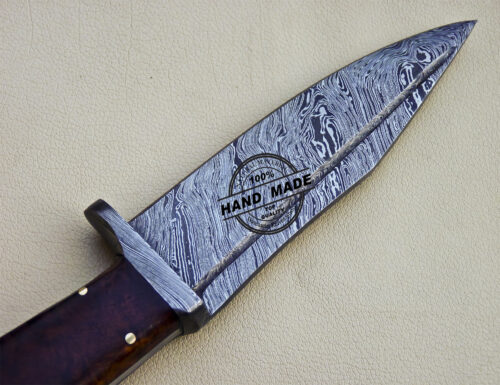 Damascus Skinner Knife Custom Handmade Damascus Steel Skinner Knife 1098 - Image 5