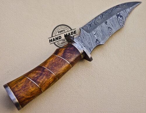 Professional Damascus Skinner Knife Custom Handmade Skinner Knife 1607 - Image 6