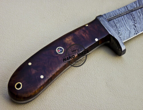 Damascus Skinner Knife Custom Handmade Damascus Steel Skinner Knife 1098 - Image 7