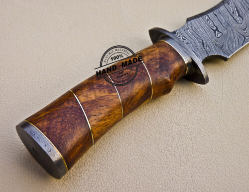 Professional Damascus Skinner Knife Custom Handmade Skinner Knife 1607 - Image 8