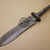 Full Damascus Dagger Knife Custom Handmade Damascus Steel Knife 1602 - Image 3