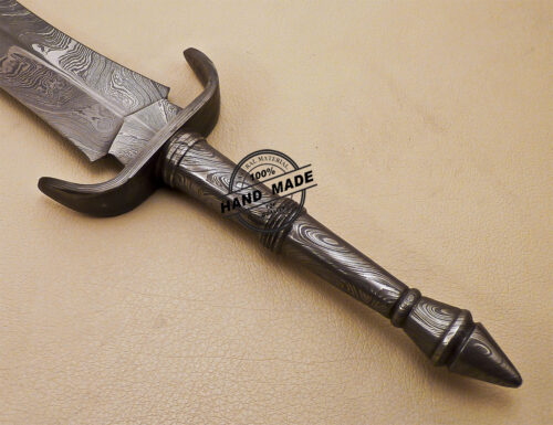 Full Damascus Dagger Knife Custom Handmade Damascus Steel Knife 1603 - Image 8