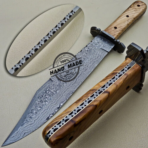 Damascus Bowie Knife