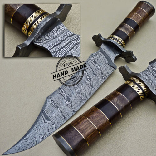 Damascus Bowie Knife