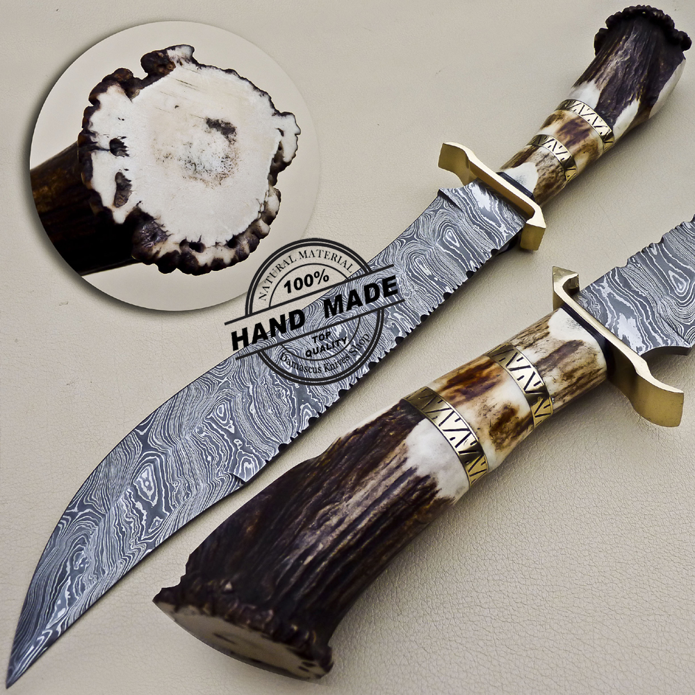 Damascus Bowie Knife