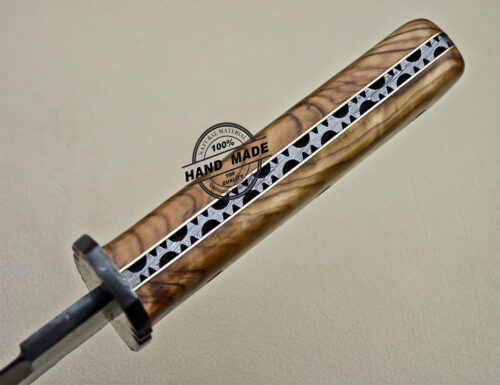 Damascus Bowie Knife Custom Handmade Damascus Steel Knife 1628 - Image 8