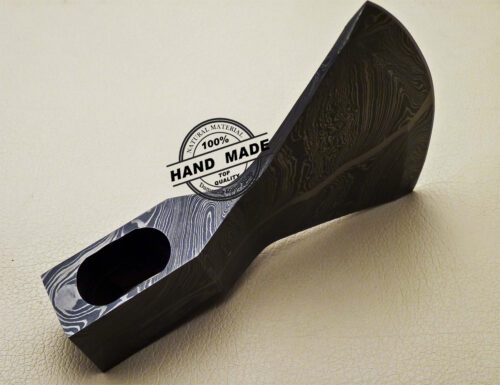 Blank Head Damascus Tomahawk Axe Custom Handmade Damascus Steel Axe 1647 - Image 5