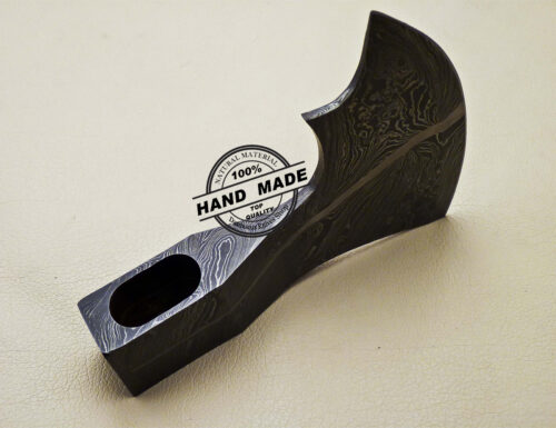 Blank Head Damascus Tomahawk Axe Custom Handmade Damascus Steel Axe 1649 - Image 7