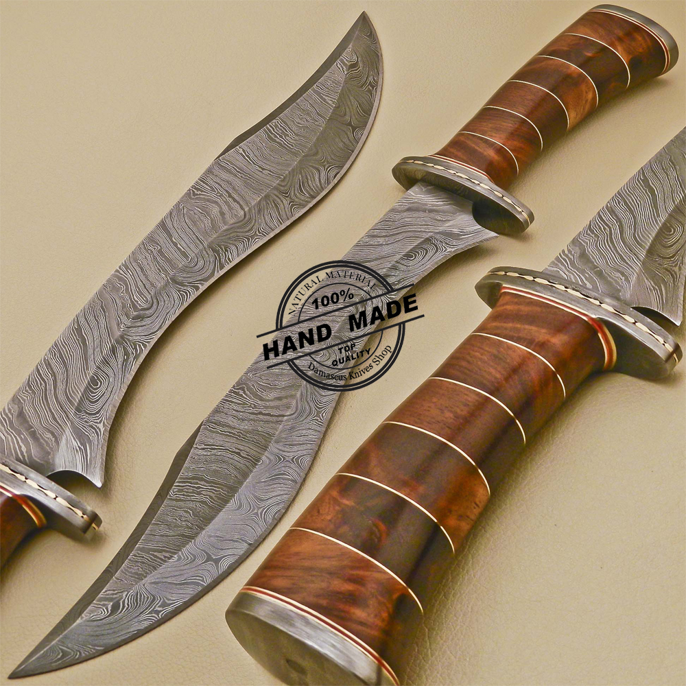 Damascus Bowie Knife