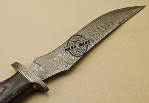 Rody Stan Custom Handmade Damascus Steel Hunting Bowie Knife 1656 - Image 6