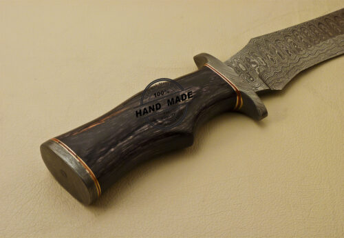 Rody Stan Custom Handmade Damascus Steel Hunting Bowie Knife 1656 - Image 7