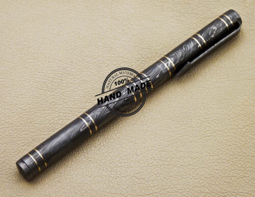 Custom Handmade Damascus Ballpoint Pen 1650 - Image 3