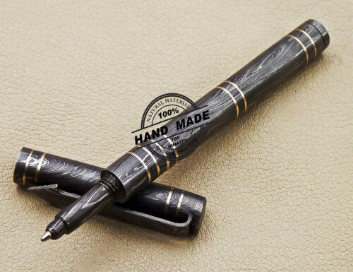 Custom Handmade Damascus Ballpoint Pen 1650 - Image 5