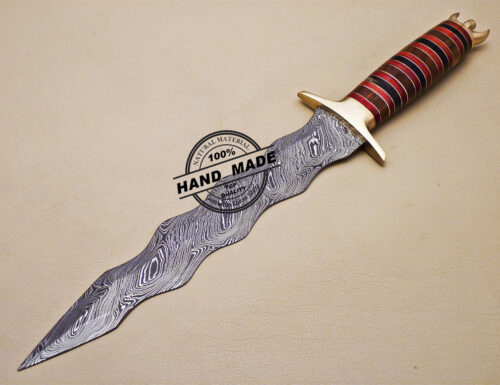 New Damascus Dagger Knife Custom Handmade Damascus Steel Knife 1666 - Image 3
