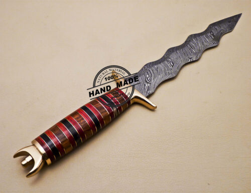 New Damascus Dagger Knife Custom Handmade Damascus Steel Knife 1666 - Image 5