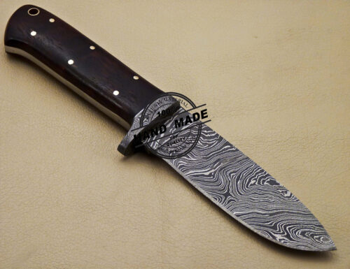 Damascus Skinner Knife Custom Handmade Damascus Steel Knife 1660 - Image 2