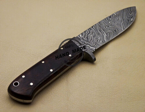 Damascus Skinner Knife Custom Handmade Damascus Steel Knife 1660 - Image 3