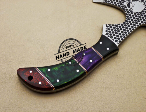 Camping Hatchet Knife Custom Handmade Stainless Steel Hunting Hatchet Knife 1672 - Image 7