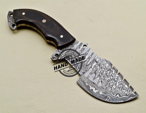 Damascus Tracker Knife Custom Handmade Damascus Steel Knife 1673 - Image 3