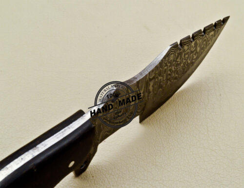 Damascus Tracker Knife Custom Handmade Damascus Steel Knife 1673 - Image 5
