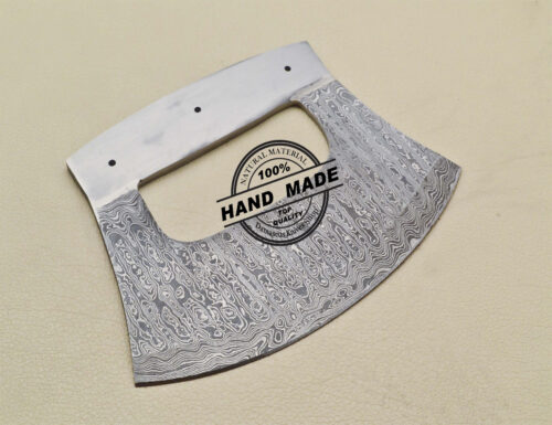 Damascus ULU Blank Blade Kitchen Knife Custom Handmade Knife 1677 - Image 3