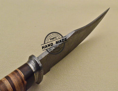 Damascus Skinner Knife Fixed Blade Handmade Damascus Steel Knife 1678 - Image 4