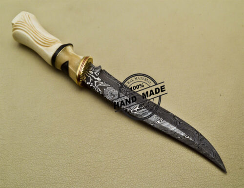 Fancy Damascus Bowie Knife Fixed Blade Handmade Damascus Steel Knife 1696 - Image 6