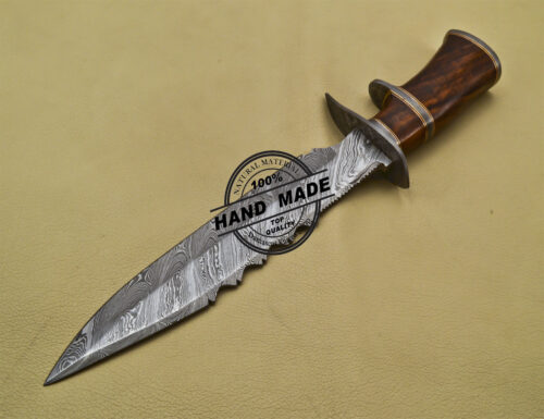 Damascus Skinner Knife Fixed Blade Handmade Damascus Steel Knife 1691 - Image 3