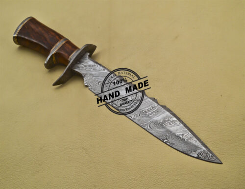 Damascus Skinner Knife Fixed Blade Handmade Damascus Steel Knife 1691 - Image 4
