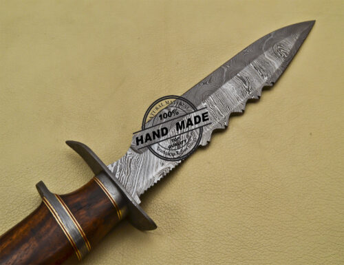 Damascus Skinner Knife Fixed Blade Handmade Damascus Steel Knife 1691 - Image 5