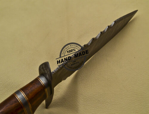 Damascus Skinner Knife Fixed Blade Handmade Damascus Steel Knife 1691 - Image 6