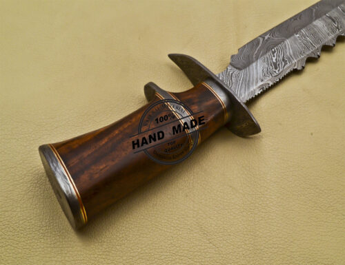 Damascus Skinner Knife Fixed Blade Handmade Damascus Steel Knife 1691 - Image 7