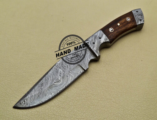 Damascus Skinner Knife Custom Handmade Damascus Steel Hunting Knife 1692 - Image 3
